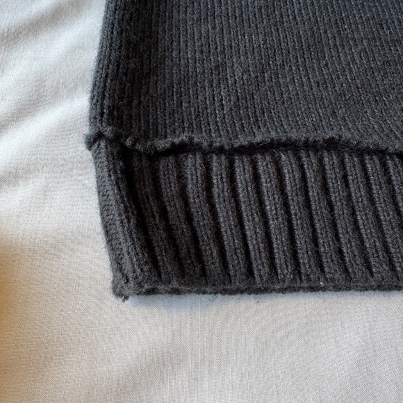 Vintage Midtown Mens Long Sleeve 1/4 Zip Mock Neck Pullover Sweater Green/Gray L - Picture 13 of 14